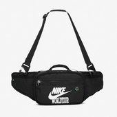 运动户外便携单肩刺绣腰包DH3079 Nike 耐克黑灰男女休闲经典 010