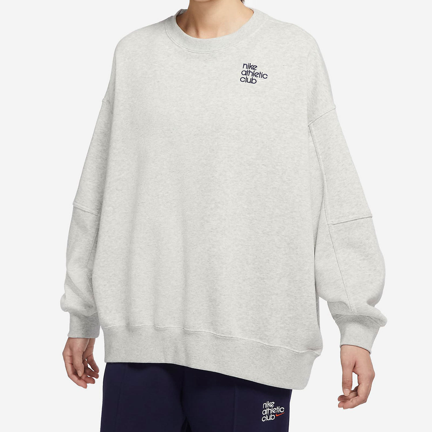 Nike/耐克正品ATHLETIC CLUB CREW FL女子圆领套头卫衣DQ9146-050