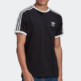 Adidas/阿迪达斯正品新款夏季男子三叶草短袖运动T恤GN3495