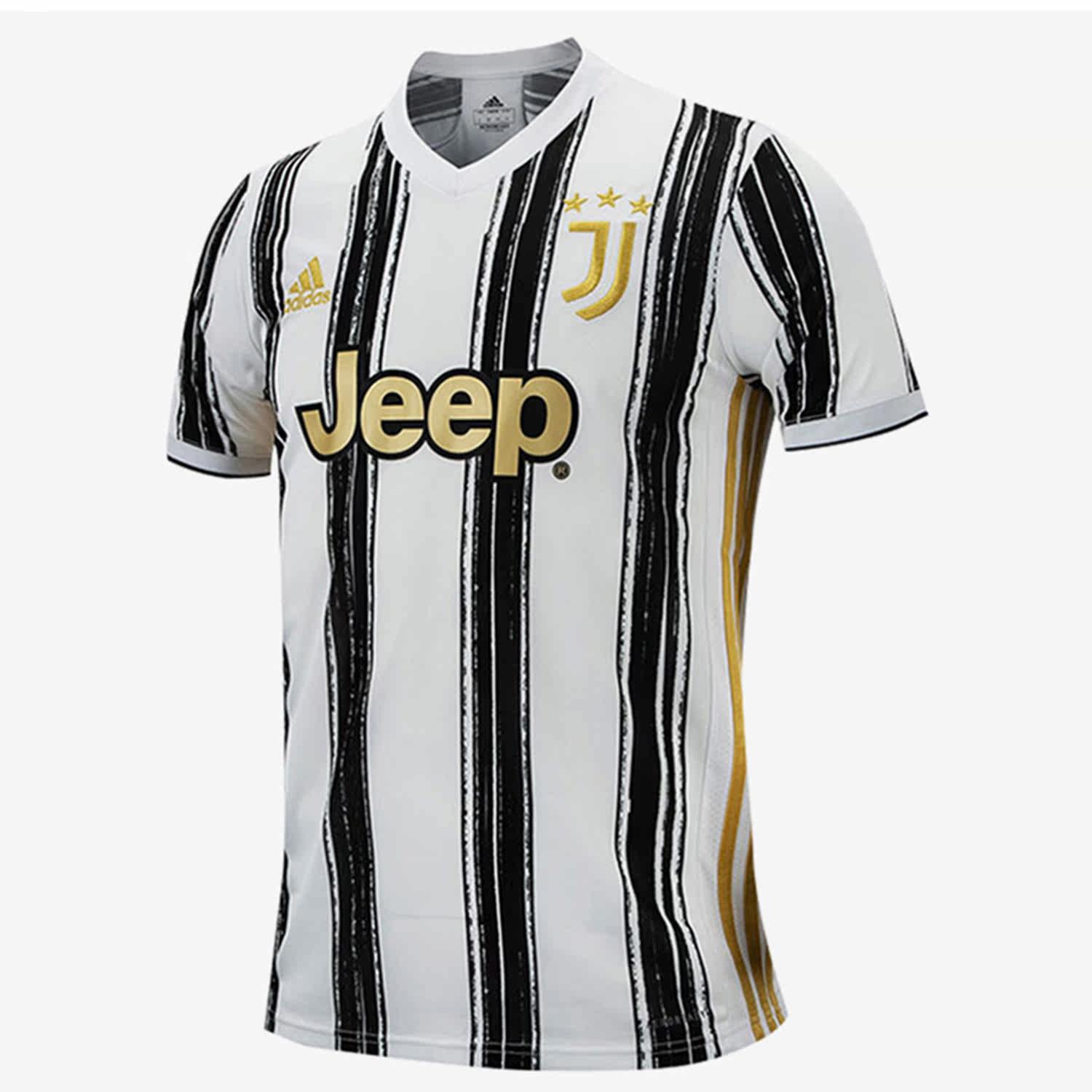 Adidas/阿迪达斯正品20-21男子足球尤文主场球迷版运动球衣EI9894