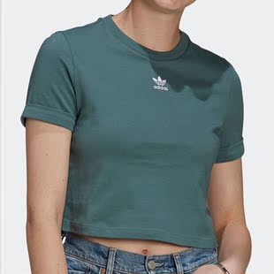 女子运动休闲透气T恤 三叶草新款 GN2808 阿迪达斯正品 Adidas