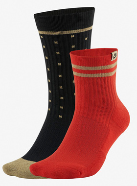 Nike/耐克U SNKR SOX CREW 2PR男女舒适休闲保暖运动袜CU8324-901