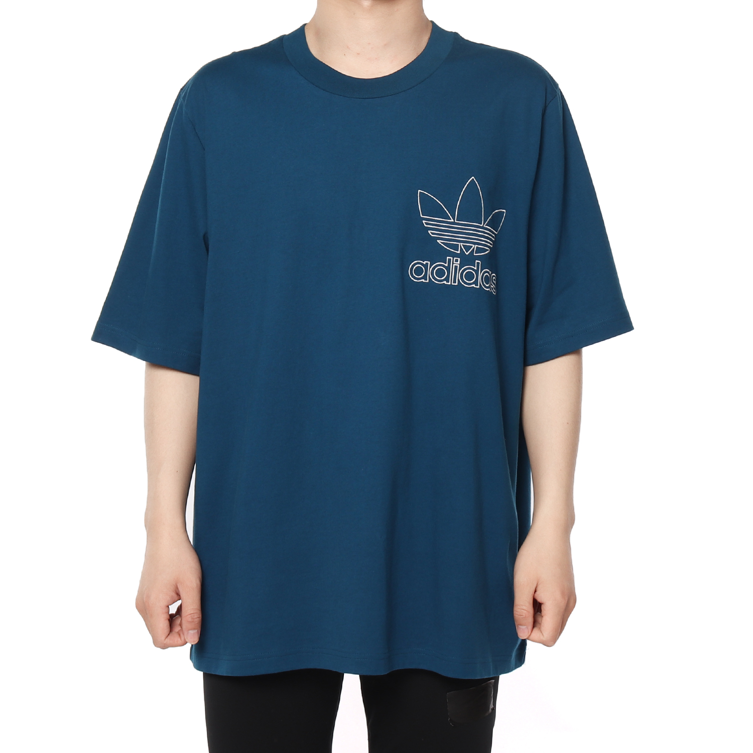 Adidas/阿迪达斯正品 三叶草 男子OUTLINE TEE短袖T恤 DW8714