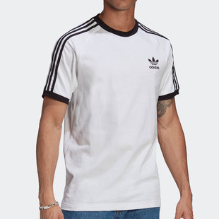 男子健身训练运动T恤GN3494 三叶草夏季 Adidas 阿迪达斯正品