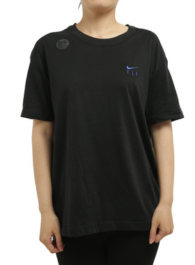 Nike/耐克正品短袖女装T恤夏季新款黑色圆领宽松运动服CV0951