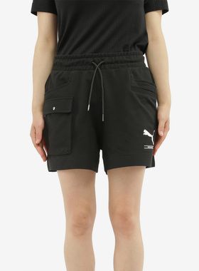 Puma/彪马正品新款女子印花抽绳时尚休闲短裤 NU-TILITY 583859