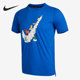 Nike 481 潮流舒适休闲运动宽松T恤DJ5378 耐克特价 蓝藏青儿童时尚