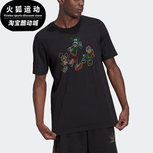 新款 Adidas 阿迪达斯正品 三叶草夏季 T恤HF4932 男圆领透气短袖