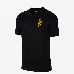 耐克正品 盒LOGO运动休闲短袖 夏季 鞋 圆领T恤AA6340 新款 Nike