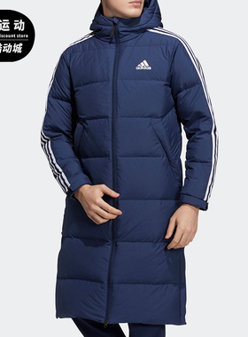 Adidas/阿迪达斯正品冬新款男女户外运动保暖中长款羽绒服 H20763