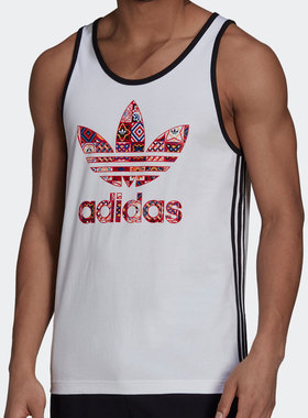 Adidas/阿迪达斯正品 三叶草 WxE Tank 3S 男子运动背心T恤H43942