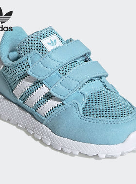 Adidas/阿迪达斯FOREST GROVE青色白色儿童休闲舒适运动鞋EG8956