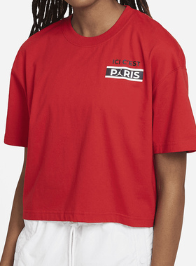 Nike/耐克正品新款巴黎圣日耳曼女子休闲T恤 DC0458-657