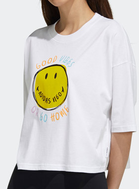 Adidas/阿迪达斯正品 夏季NEO女子运动休闲T恤H61980 H61981