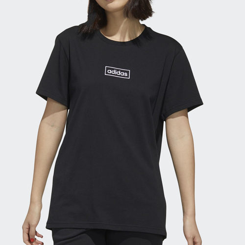 Adidas/阿迪达斯正品女夏季新款跑步透气运动服宽松T恤FP7418