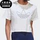 女运动休闲透气宽松短袖 三叶草新款 T恤HK5178 阿迪达斯正品 Adidas