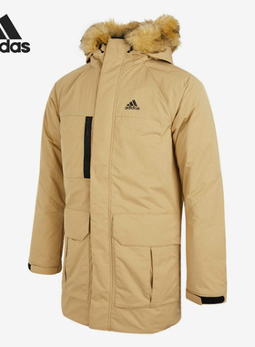 Adidas/阿迪达斯正品冬季男子新款休闲运动保暖连帽羽绒服 H20766