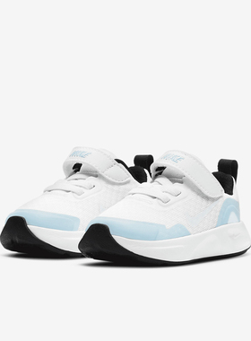 Nike/耐克WEARALLDAY TD白色冰川蓝儿童透气软底运动鞋CJ3818-102