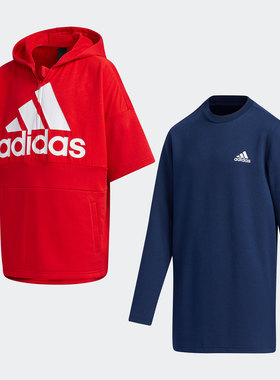 Adidas/阿迪达斯特价红儿童潮流舒适休闲时尚运动套装T恤GP0800