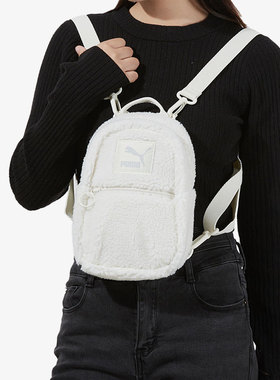 Puma/彪马白女子时尚潮流百搭运动学生便携收纳双肩背包078190-03