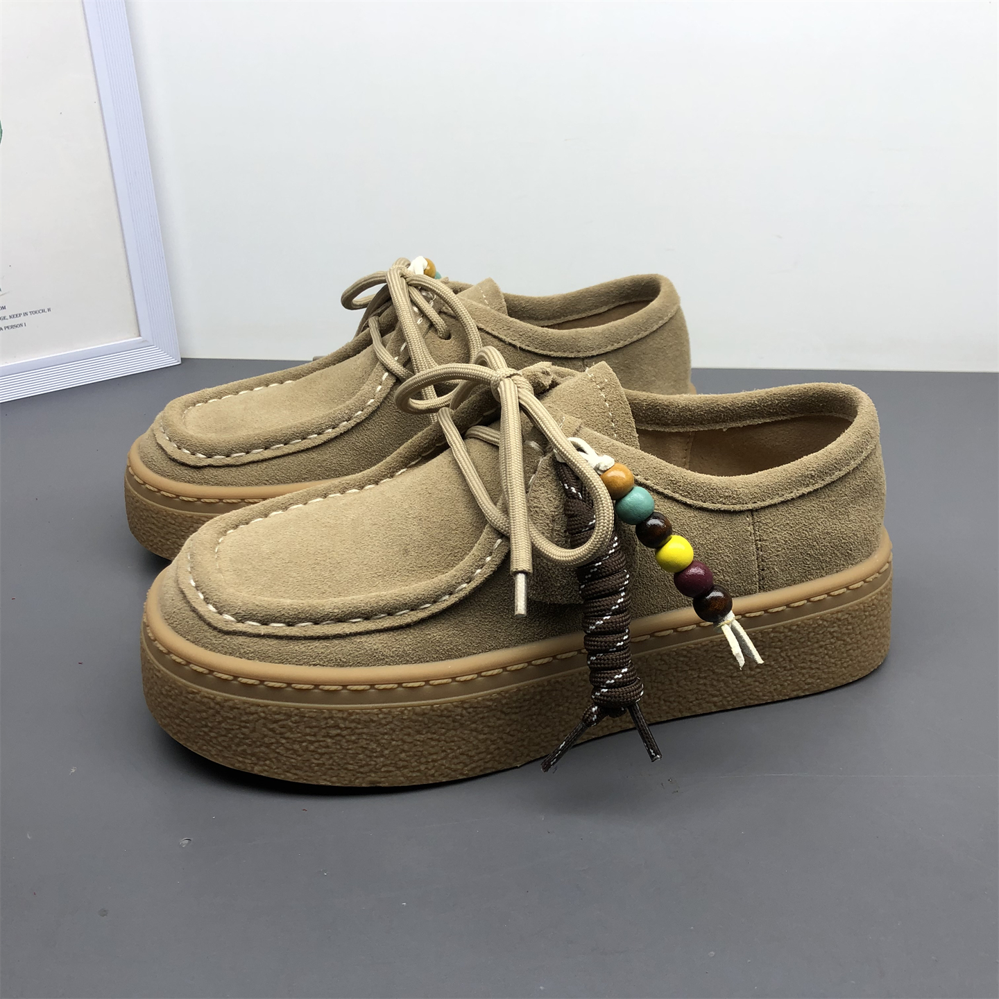 真皮女鞋博肯鞋平底防滑浅口单鞋