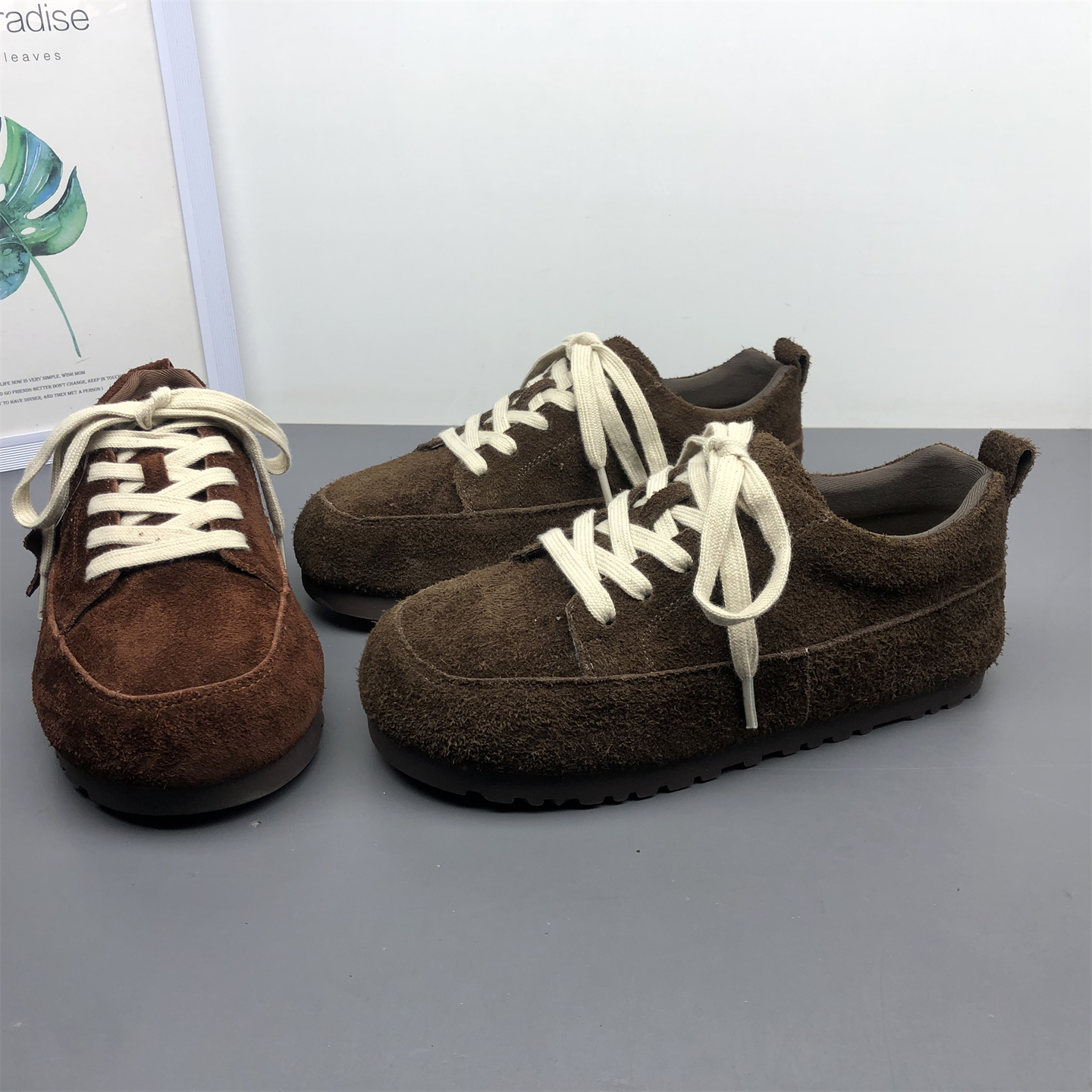 女鞋真皮德训鞋春季新款休闲鞋