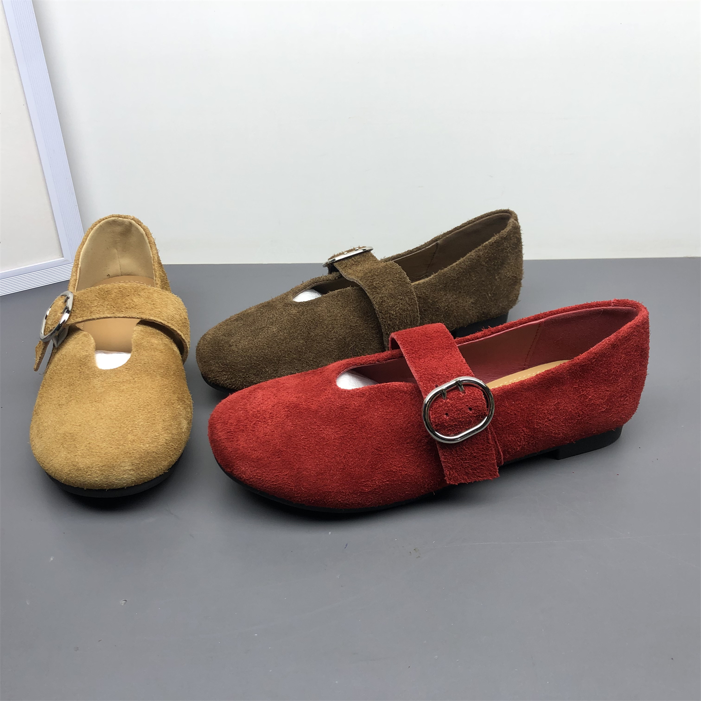 软底防滑时装单鞋真皮博肯鞋女