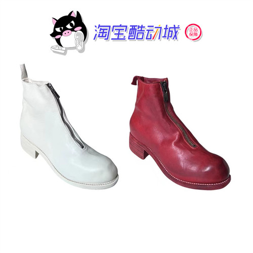 水洗马皮Guidi新款秋网红手工马丁靴310前拉链788鬼帝女靴pl2短靴