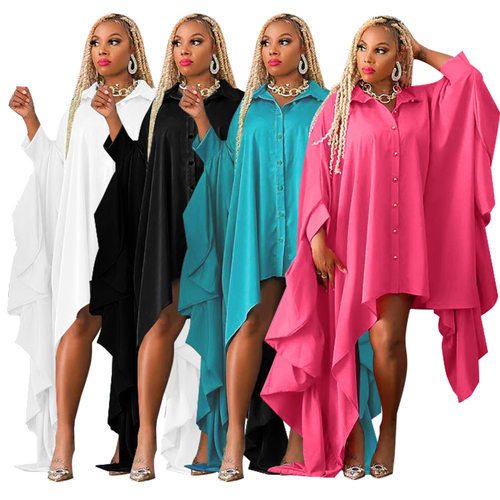 Women's plus size hoodie with bat sleeves dress蝙蝠袖连衣裙