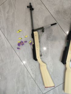 工字峨眉b3 1下压软弹发射器玩具枪安全合法挂墙影视道具cosplay