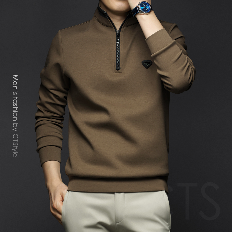 男士商务休闲立领卫衣