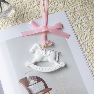 木马香薰扩香石车载香薰挂饰衣柜家用除味香薰小礼物高级持久留香