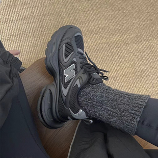 OLDORDER老爹鞋女款秋冬季加绒复古厚底百搭显脚小休闲运动鞋舒适