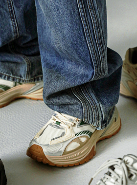 OLDORDER老爹鞋男款鞋网面鞋透气国潮港风美式复古厚底潮牌高级感