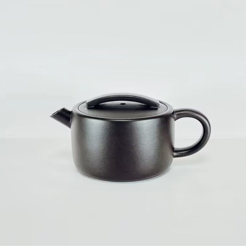 正宗宜兴紫砂壶名家纯手工石黄料大口炮嘴汉瓦壶家用茶壶茶具套装