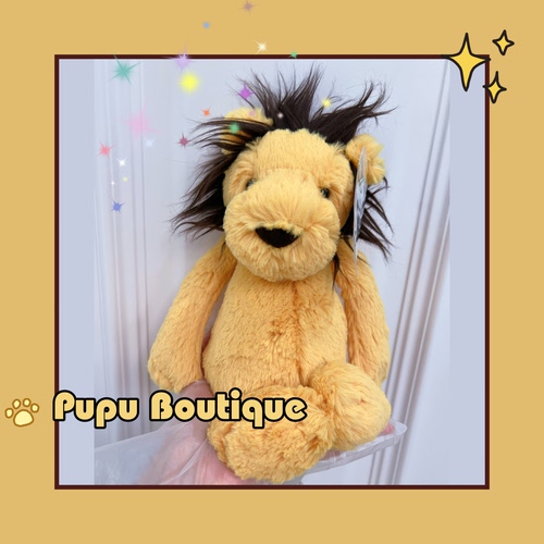 绝版正品英国Jellycat Medium Bashful Lion害羞狮子玩偶