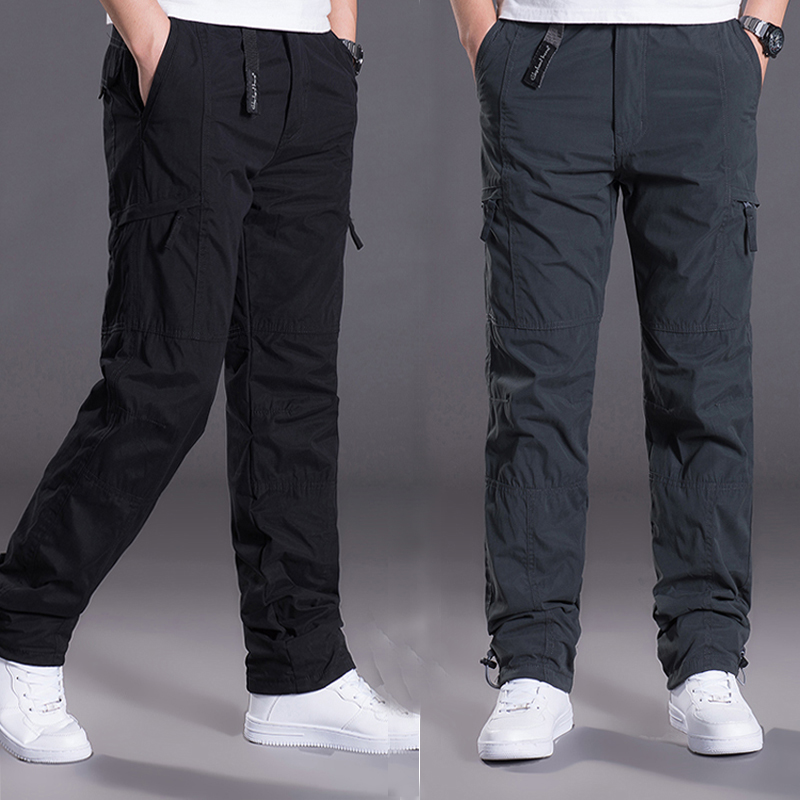 冬季加肥加大码青年户外休闲裤