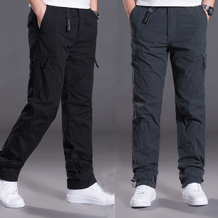 男长裤 宽松加肥加大码 青年加厚直筒户外工装 冬季 棉裤 休闲裤 裤 新款