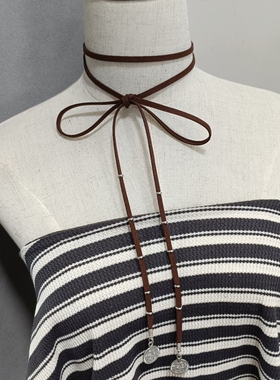 脖子系绳饰品气质日韩细颈带原宿锁骨链新款项链女学生颈部装饰