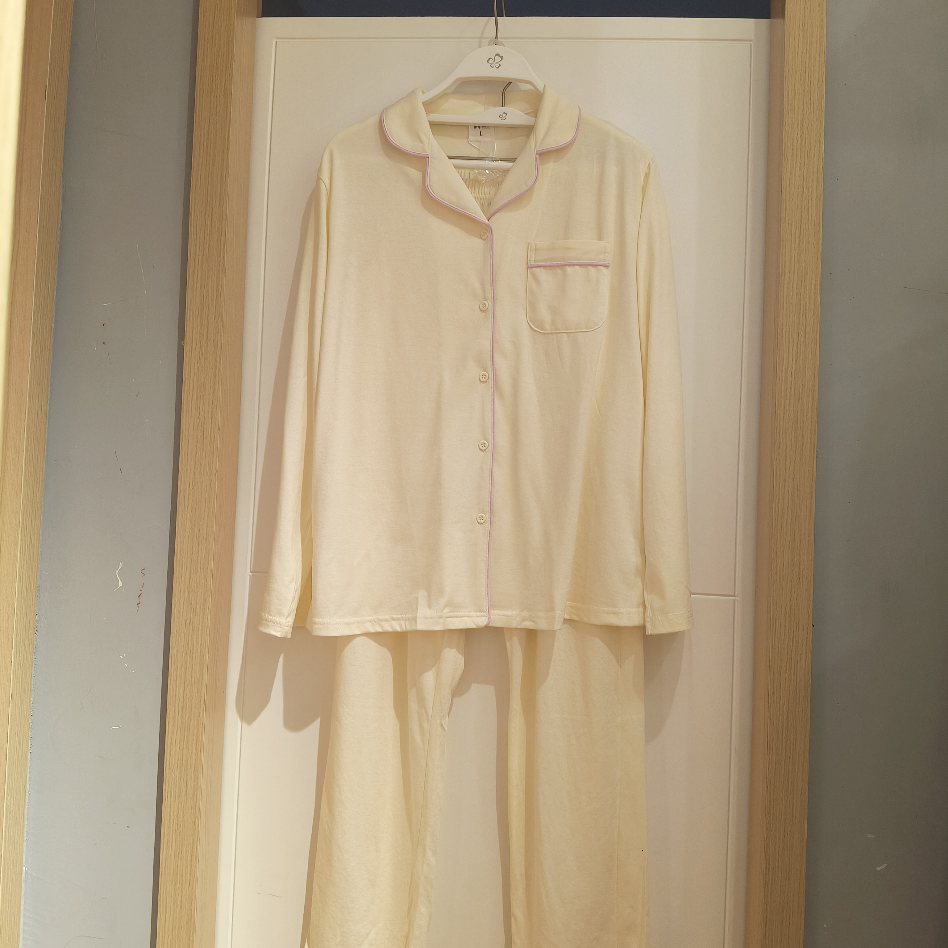 舒肤棉睡衣女士亲肤透气简约纯色