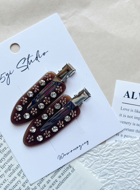 5yi Studio琥珀钻光发夹