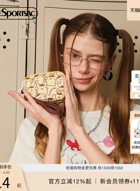 LeSportsac乐播诗三丽鸥布丁狗合作系列钱包可爱印花小包收纳女包