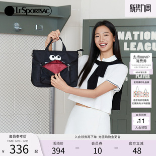 LeSportsac乐播诗可爱大眼睛托特包通勤电脑包学生斜挎包女尼龙包