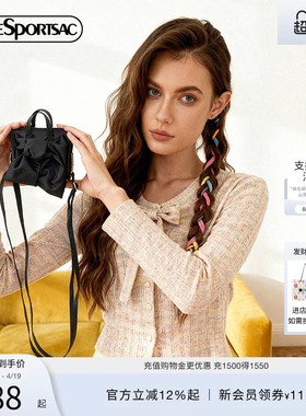 LeSportsac乐播诗新款BOW CAPSULE系列甜酷蝴蝶结休闲小斜挎包女