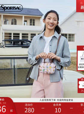 LeSportsac乐播诗25新款小羊波德莱尔卡通印花手拎包可爱斜挎包女