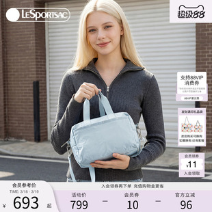 LeSportsac乐播诗新款超轻系列蓝色超轻尼龙手提包精致单肩斜挎包