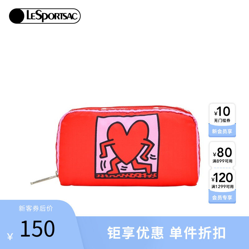 LeSportsac乐播诗新款手拿包收纳包可爱化妆包零钱包小包潮