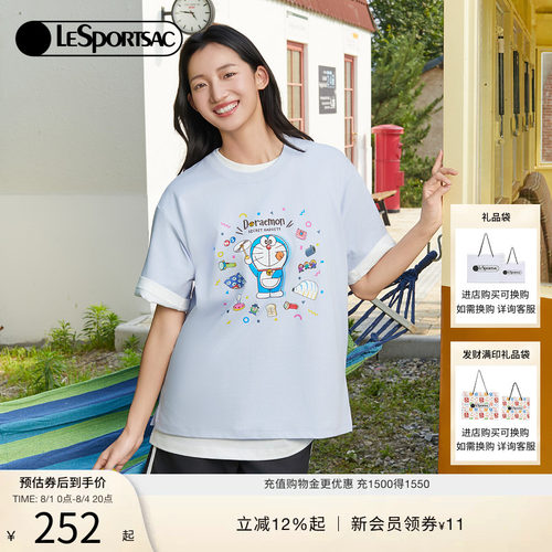 LeSportsac哆啦A梦联名T恤