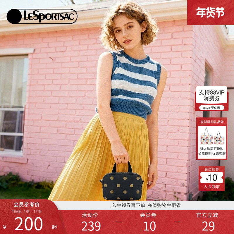 LeSportsac乐播诗新款经典系列时髦波点轻便零钱包手提包手拿包,淘宝优惠券,粉丝福利购,淘宝优惠卷