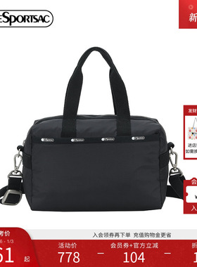 LeSportsac乐播诗Essential系列黑色经典时尚休闲轻便斜挎包2273